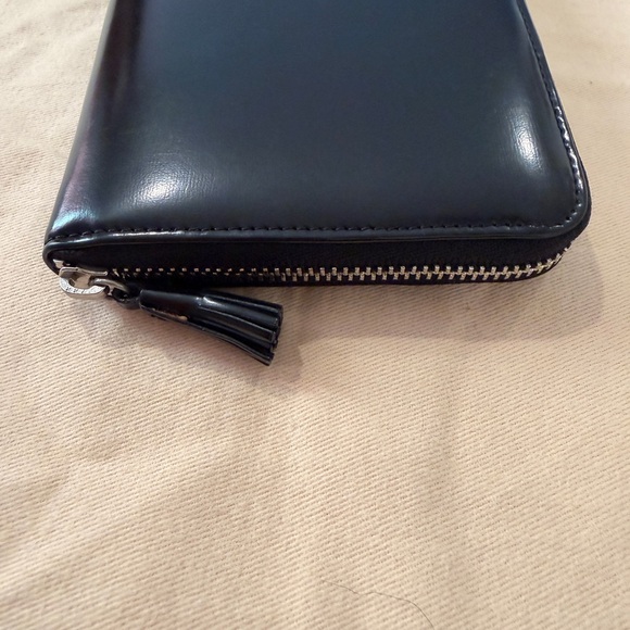 Anya Hindmarch London Black Leather Zip Around Wallet 7.5” Continental Designer main image 9